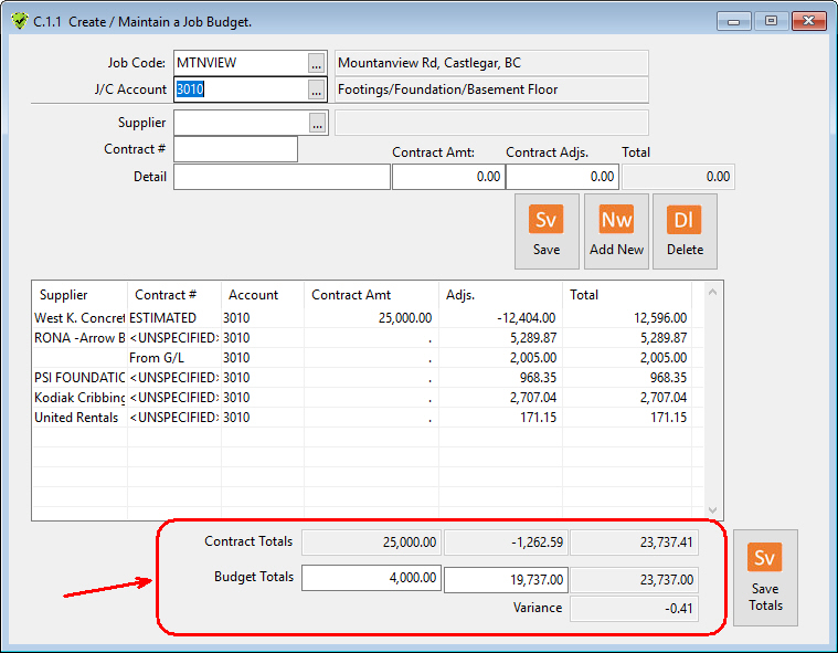 Visual Grasp Accounting Software Job Costing Software Screens